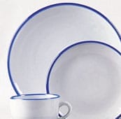 10"Dinner Plate - Blue Edge
