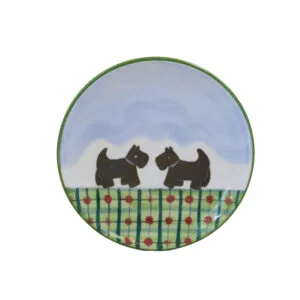7" Side Plate - Kids Scottie