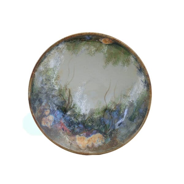 Medium Geo Dish - Celadon Rockpool