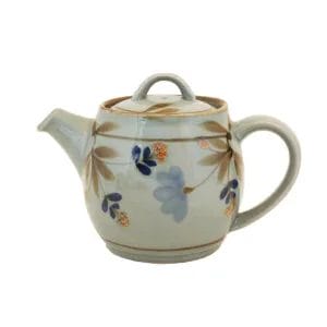 Teapot-Celadon Floral