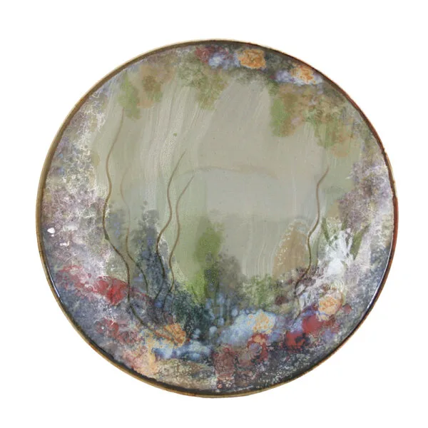 Large Geo Dish - Celadon Rockpool