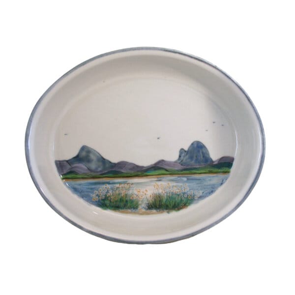 14"Oval Dish - Landscape