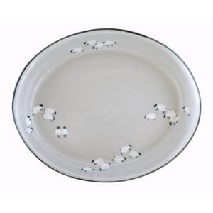 14"Oval Dish - Sheep