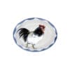 0586CKR_10in 10" Oval Dish-Cockerel