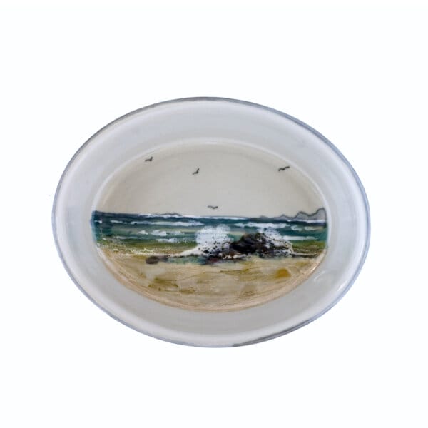 10" Oval Dish-Seascape