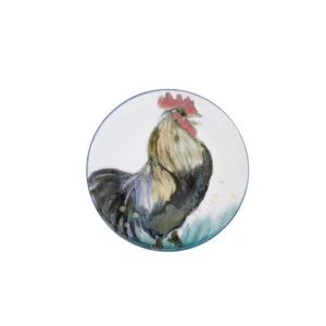 Small Round Stand - Cockerel