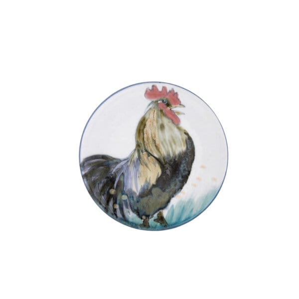 Small Round Stand - Cockerel