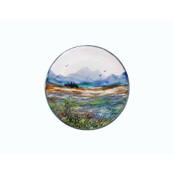 Small Round Stand - Landscape | Highland Stoneware