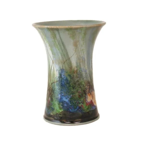 Small Cylinder Vase - Celadon Rockpool