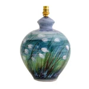 Large Ginger Lamp - Cotton Grass