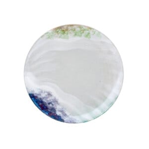 Geo Breakfast Plate - White Water