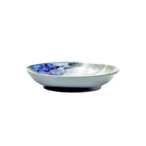 Geo Dessert Dish - Celadon Water