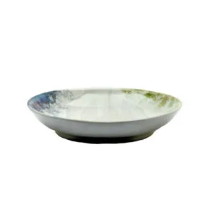 Geo Dessert Dish - White Water