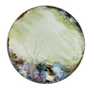 12" Platter - Celadon Rock Pool