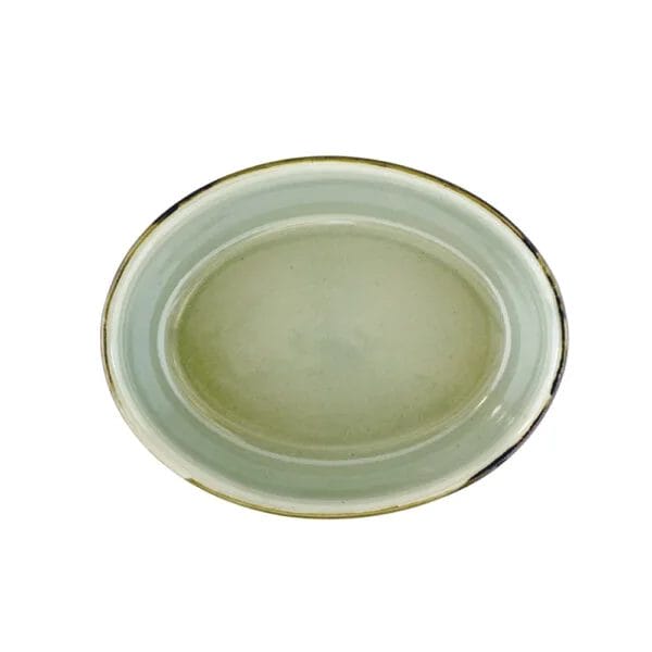 10" Oval Dish-Celadon