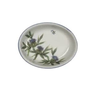 10" Oval Dish-Thistle