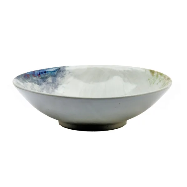 Geo Pasta Bowl - White Water