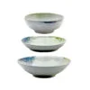 Geo Pasta Bowl - White Water