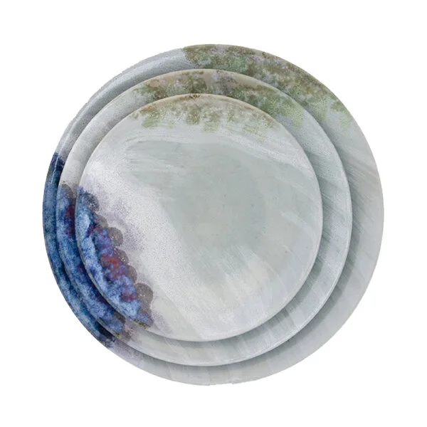Geo Side Plate - Celadon Water
