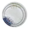 Geo Dinner Plate - White Water