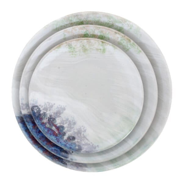 Geo Side Plate - White Water