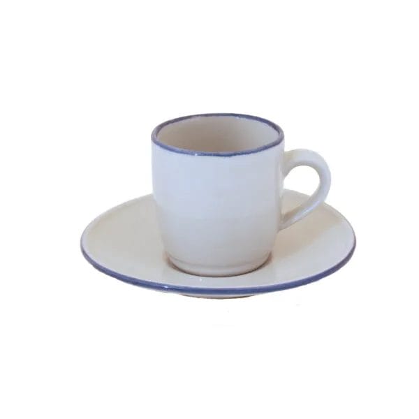 Coffee Cup -Blue Edge