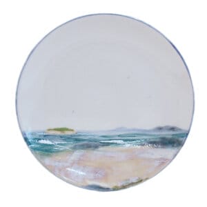Geo Dinner Plate - Seascape Light