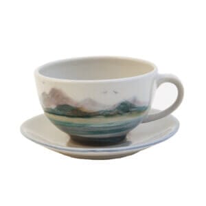 Cappuccino Cup & Saucer - Landscape
