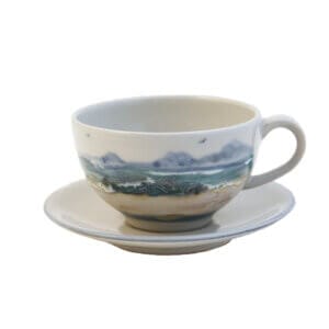 Cappuccino Cup & Saucer - Seascape