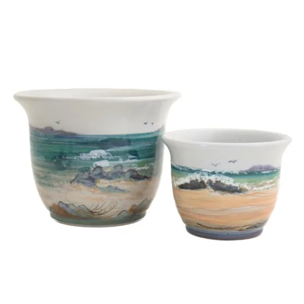 Medium plant pot - Seascape