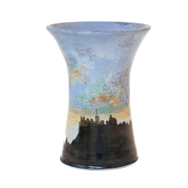 0850ES Small Cylinder Vase - Edinburgh Skyline 2nd Quality