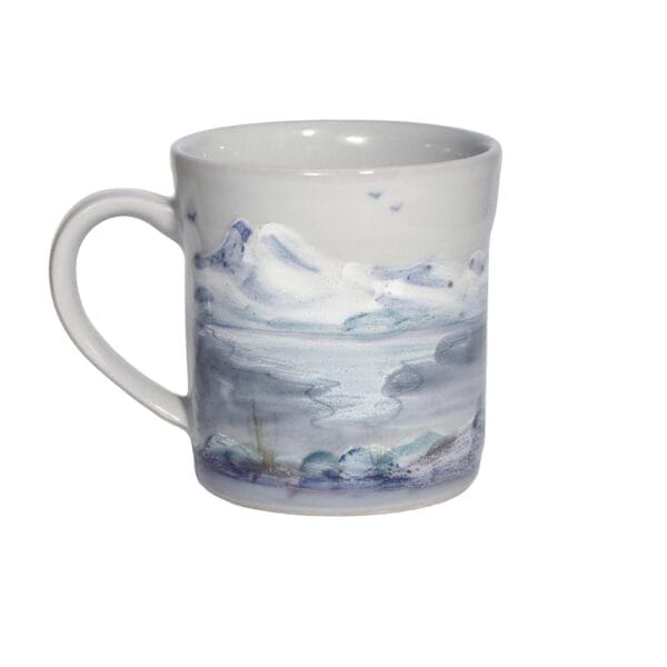 SNS 1pt side 2 - handle left 1 pint mug - Snowscape