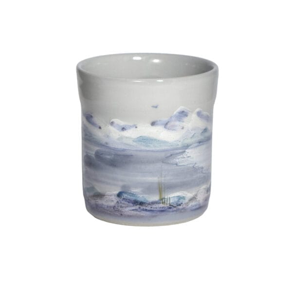 SNS 1pt side 3 - no handle 1 pint mug - Snowscape